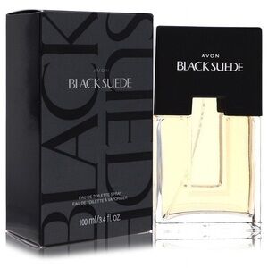 Avon Black Suede Fragrance with Black and Clear Design